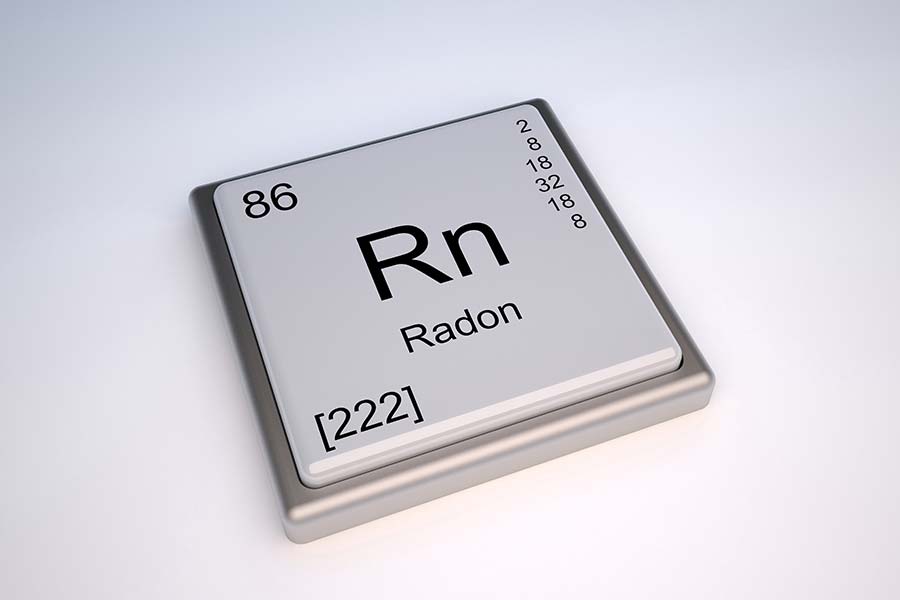 Radon periodic element, which we check for while preforming home inspection services