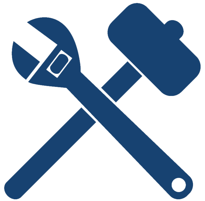 Icon showing repair tools used after a home inspection